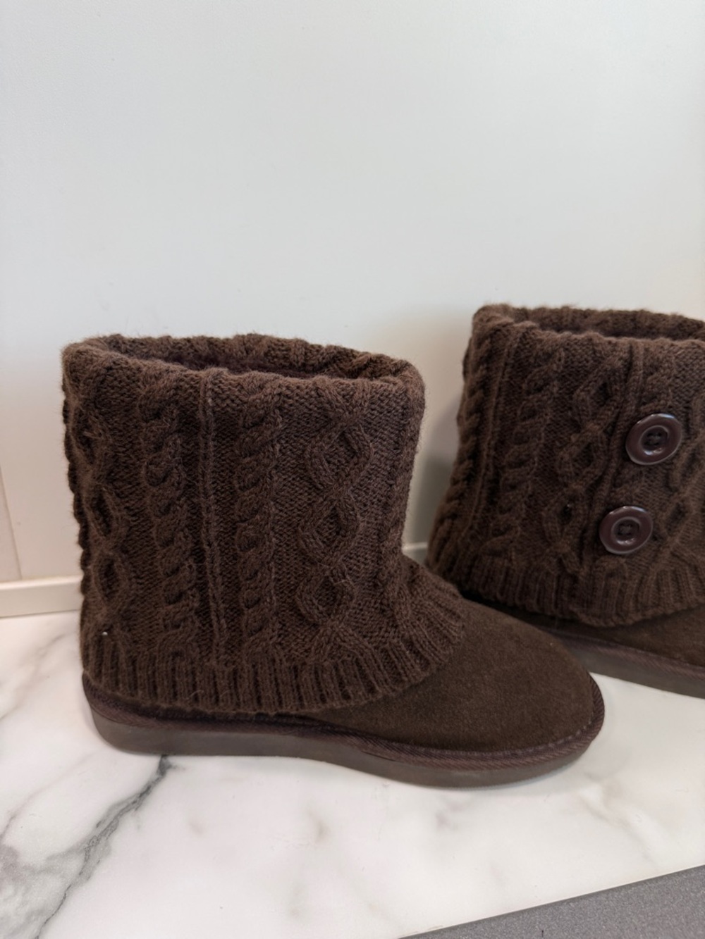 Natural reflections Romy Knit Top Boot Brown Women’s size 6 - Picture 4 of 10